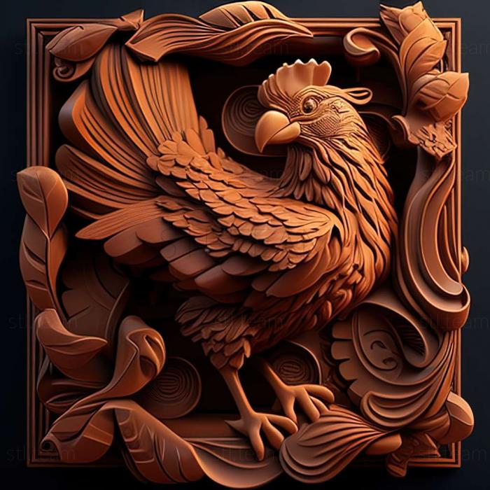 3D model Moorhuhn 3 game (STL)